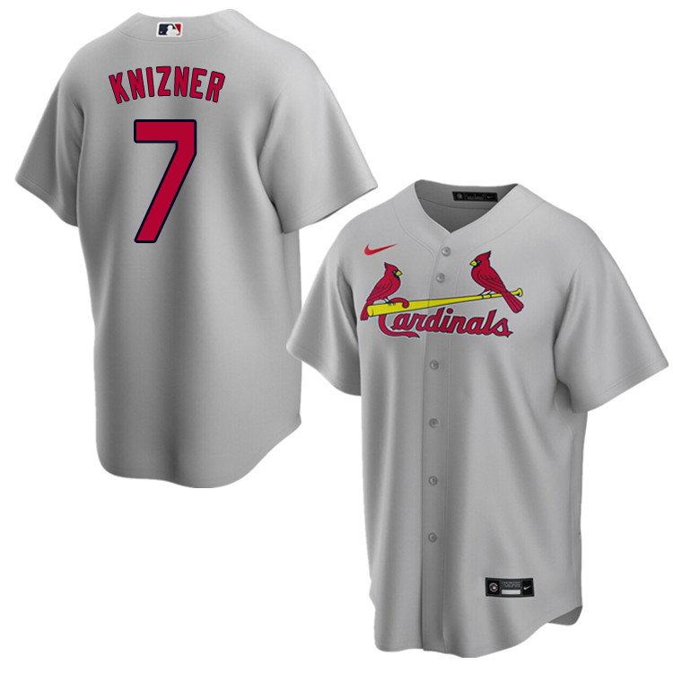 Nike Men #7 Andrew Knizner St.Louis Cardinals Baseball Jerseys Sale-Gray